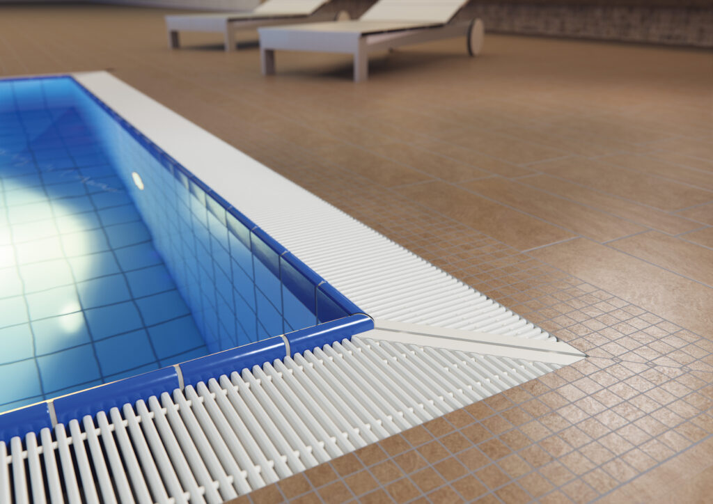 Swimming pool grate accessories